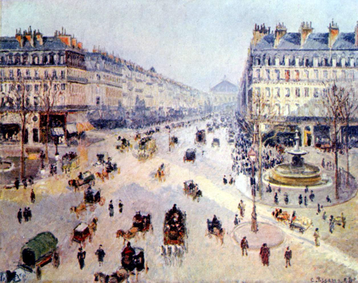 Lesephemerides du JSF du 11 janvier  pr athos79 Camille_Pissarro_-_Avenue_de_lOpera_-_Musee_des_Beaux-Arts_Reims