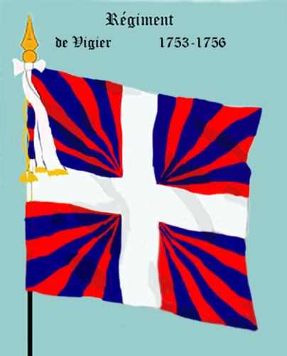Régiment de Vigier, second drapeau