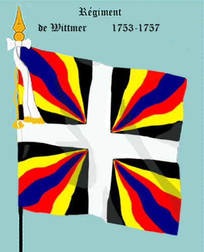 Régiment de Wittmer, second drapeau