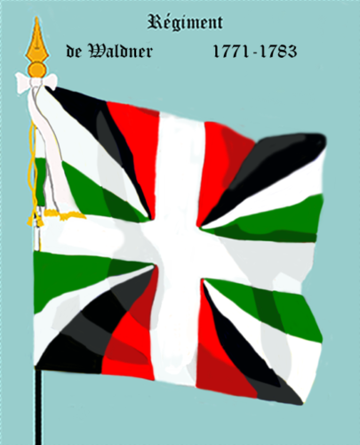 Régiment de Waldner, second drapeau